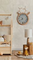 Настенные часы "Олень" из Эко лозы